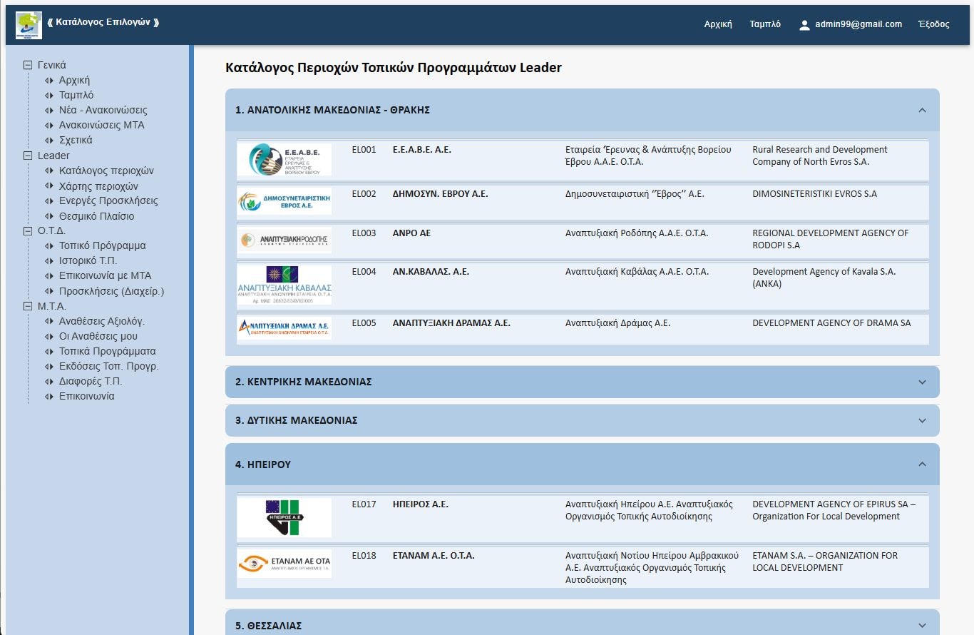 Programme Areas Catalogue
