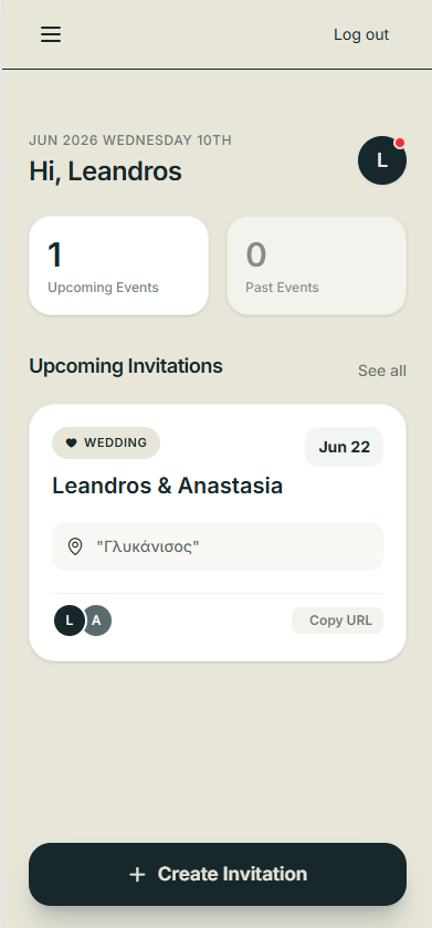 Invitation Dashboard